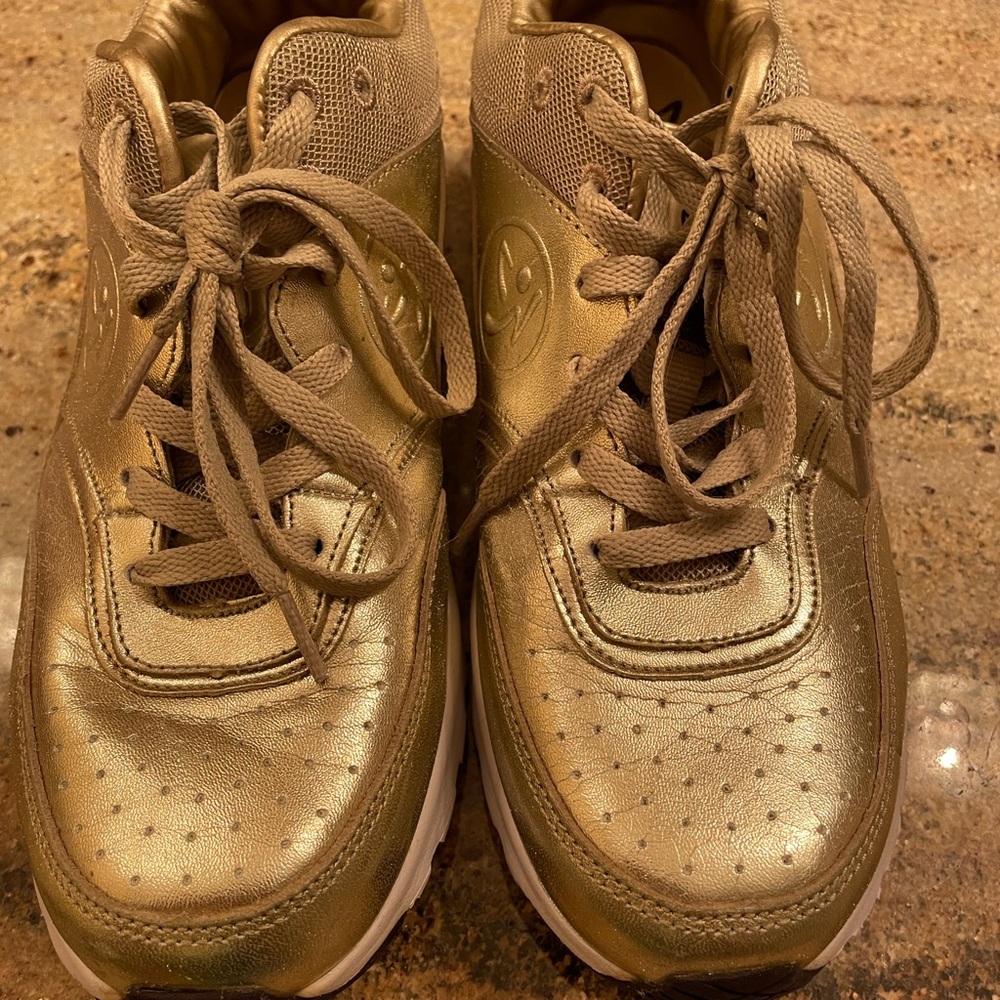 Gold Zumba Shoes 7.5